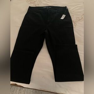 Old Navy Black Straight Woman’s WOW High Rise Jeans Size 14